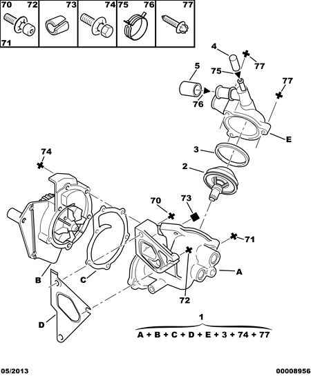 PSA 1201.C5 - Pompa apa allinparts.ro