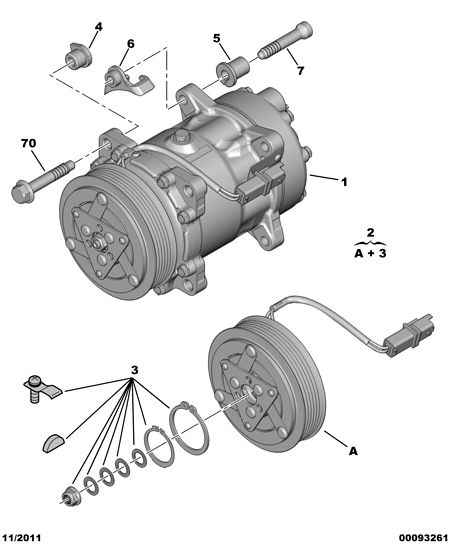 PSA 6453.TK - Compresor, climatizare allinparts.ro