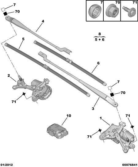 PSA 6423 86 - Lamela stergator allinparts.ro