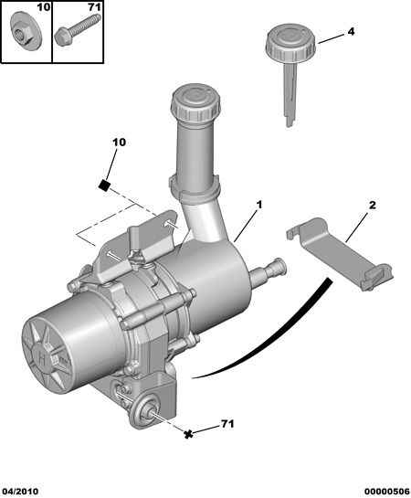 PSA 4007 YS - Pompa hidraulica, sistem de directie allinparts.ro