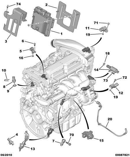 PSA 1338 F3 - Senzor,temperatura lichid de racire allinparts.ro