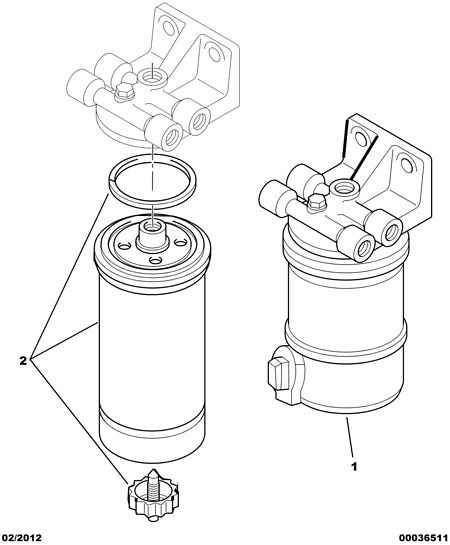 PSA 1906 60 - Filtru combustibil allinparts.ro