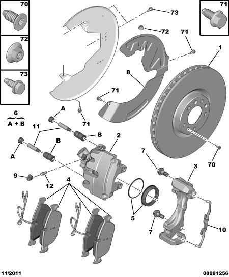 PSA 4400 W9 - Etrier frana allinparts.ro