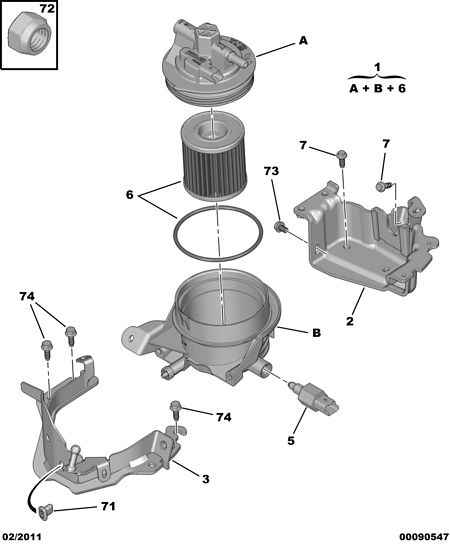 PSA 1906 C0 - PSA 1906 C0 - Filtru combustibil allinparts.ro