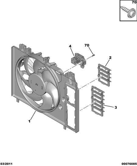 PSA 1267 J6 - Rezistor, ventilator habitaclu allinparts.ro