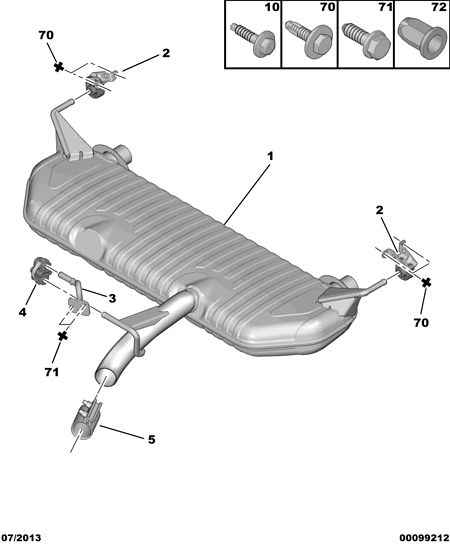 PSA 1736 20 - Conector teava, sistem de esapament allinparts.ro