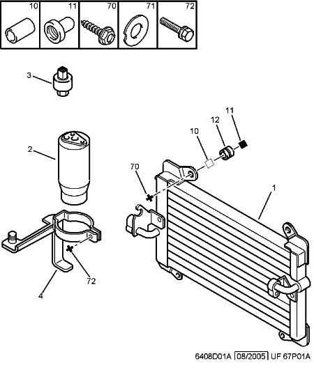 FORD 6455 AE - Condensator, climatizare allinparts.ro