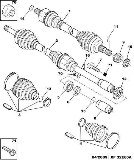 PSA 3272.LT - Set articulatie, planetara allinparts.ro