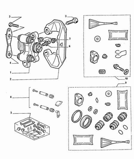 PSA 4448.62 - Set reparatie, etrier allinparts.ro
