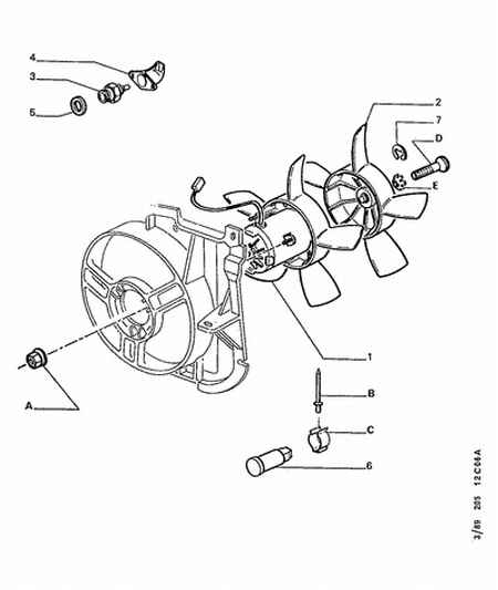 PSA 1264.16 - Comutator temperatura, ventilator radiator allinparts.ro
