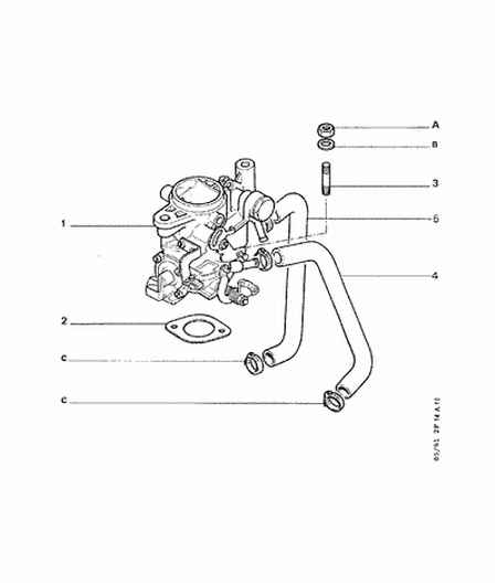 PSA 1413 96 - Furtun, carburator allinparts.ro