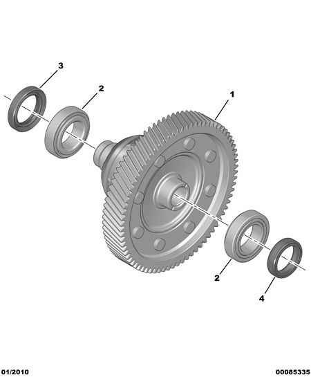PSA 16 088 167 80 - Simering, diferential allinparts.ro