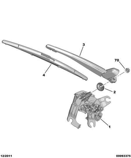 PSA 16 083 962 80 - Brat stergator, parbriz allinparts.ro