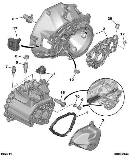 PSA 2257 53 - Comutator, lampa marsalier allinparts.ro