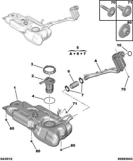 PSA 96 744 677 80 - Modul alimentare combustibil allinparts.ro