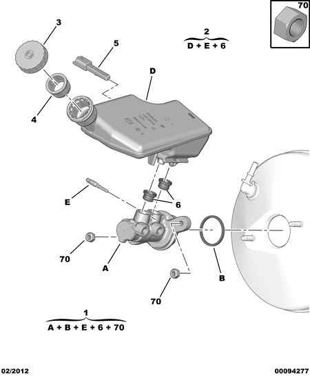 PSA 4601 R6 - Pompa centrala, frana allinparts.ro