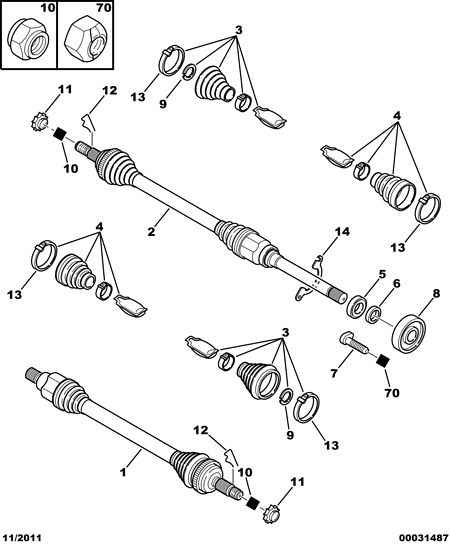 PSA 3272 AH - Set articulatie, planetara allinparts.ro