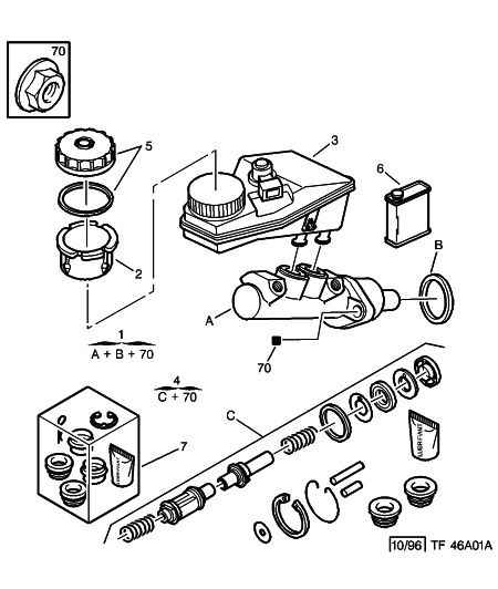 PSA 4601-G1 - Pompa centrala, frana allinparts.ro