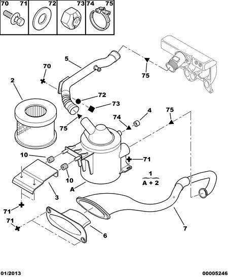 PSA 1444 G0 - Filtru aer allinparts.ro