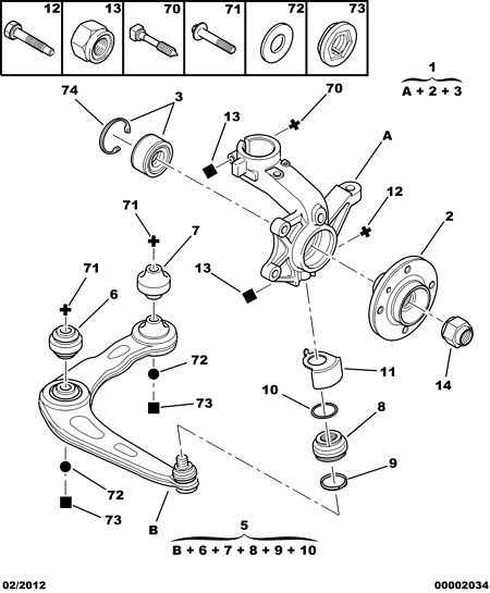 PSA 3646 75 - Articulatie directie, suspensie roata allinparts.ro