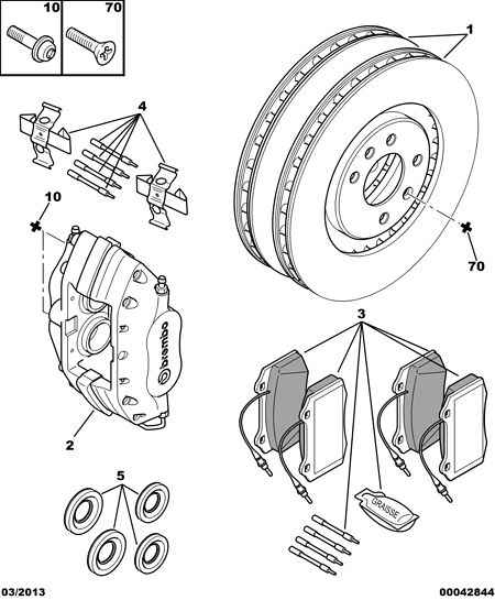 PSA 4252-07 - Set placute frana,frana disc allinparts.ro