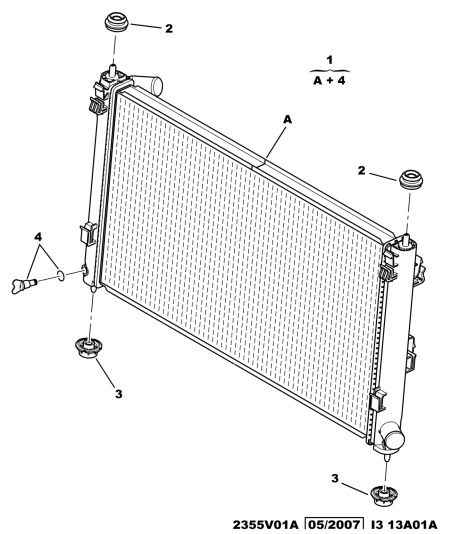 Mitsubishi 1330.V6 - Radiator, racire motor allinparts.ro
