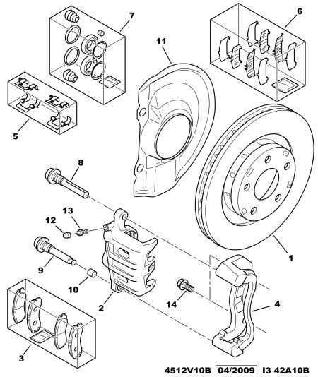 PSA 4427.C9 - Set reparatie, etrier allinparts.ro