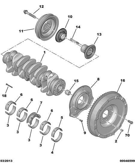 PSA 0501.L1 - Arbore cotit allinparts.ro
