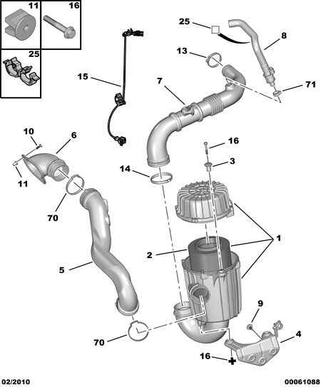 PSA 1436 K1 - Bec, lampa frana allinparts.ro