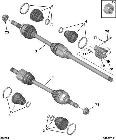 PSA 3272 PG - Set articulatie, planetara allinparts.ro