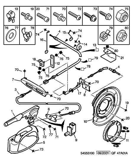 FCA 4745 F2 - Cablu, frana de parcare allinparts.ro
