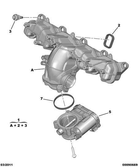 FCA 96 776 681 80 - Garnitura, galerie admisie allinparts.ro