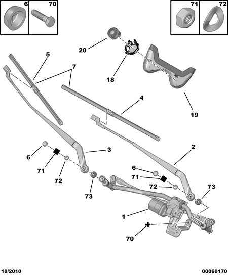 PSA 6426 PR - Lamela stergator allinparts.ro