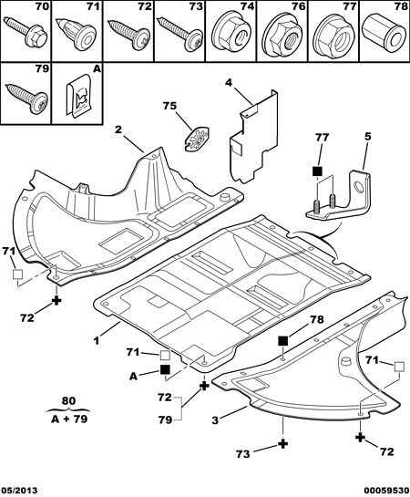 PSA 7489 39 - Acoperire motor allinparts.ro