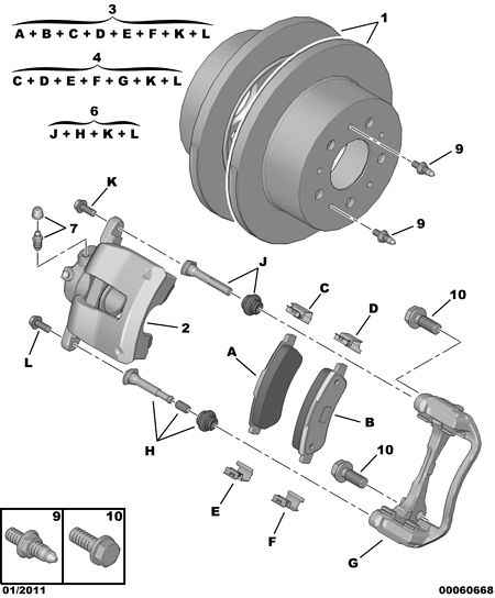 PSA 4401 K4 - Etrier frana allinparts.ro
