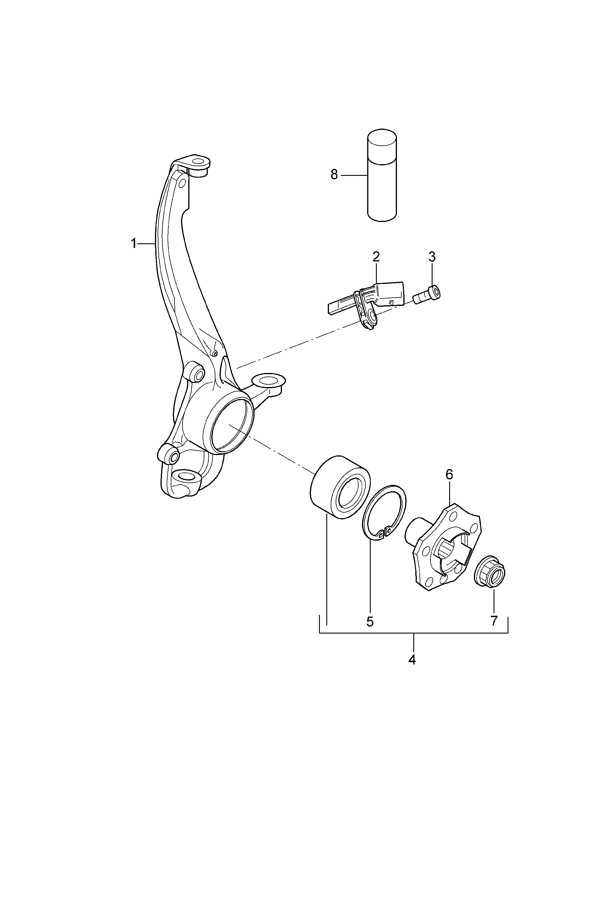 VAG 95534190100 - Set rulment roata allinparts.ro