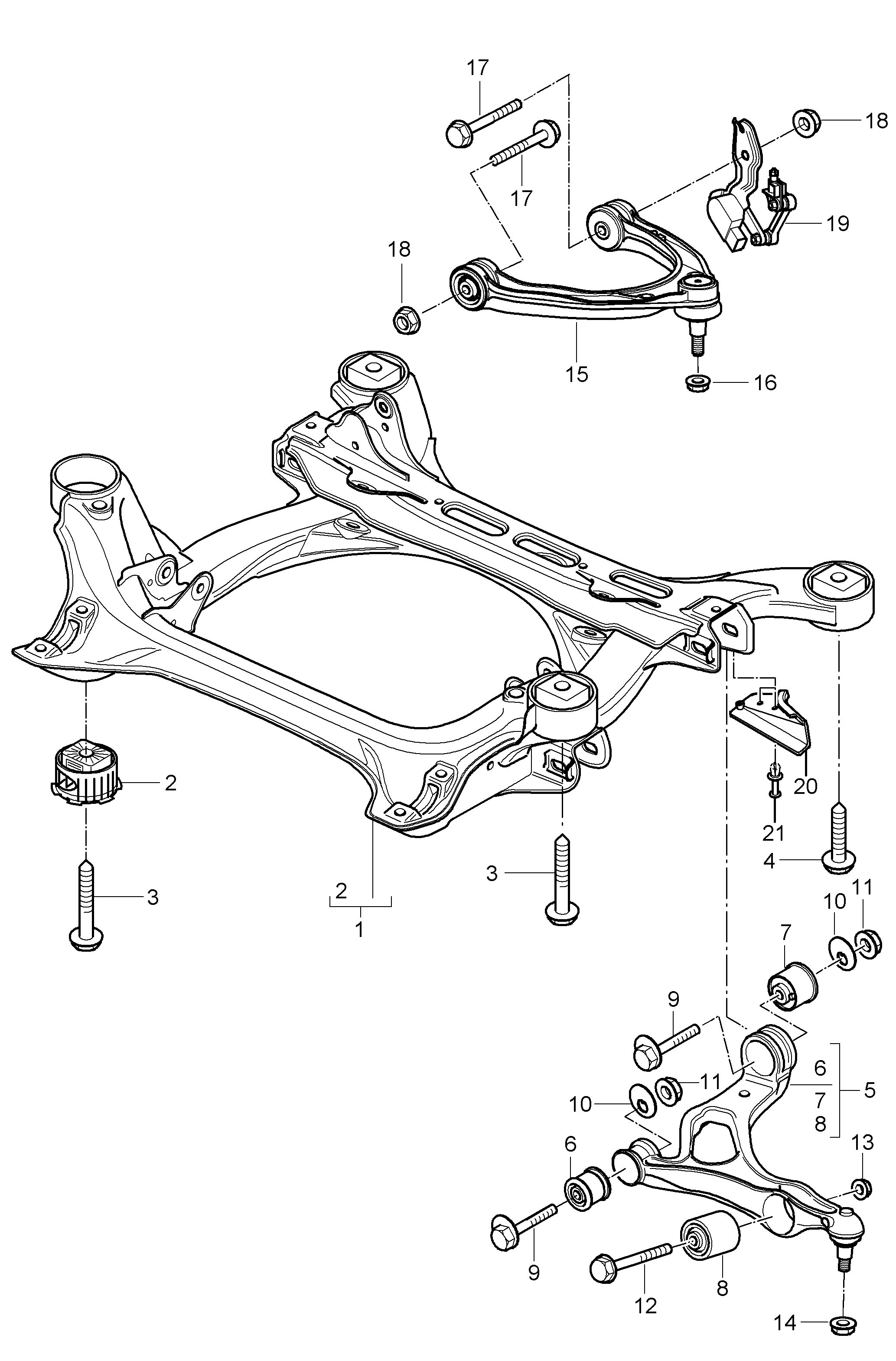 VAG 955 341 017 61 - Brat, suspensie roata allinparts.ro