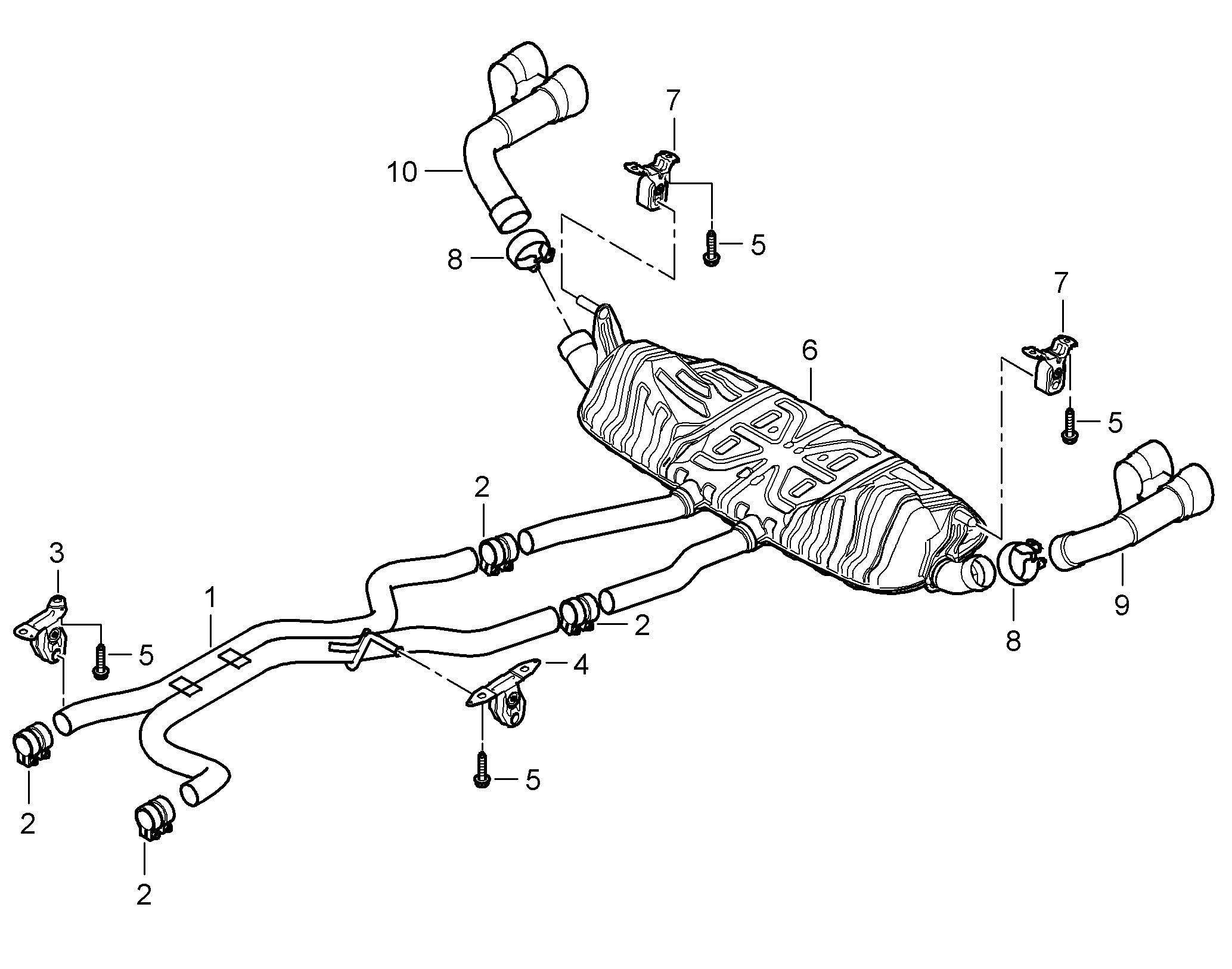 VAG 955.111.220 21 - Conector teava, sistem de esapament allinparts.ro