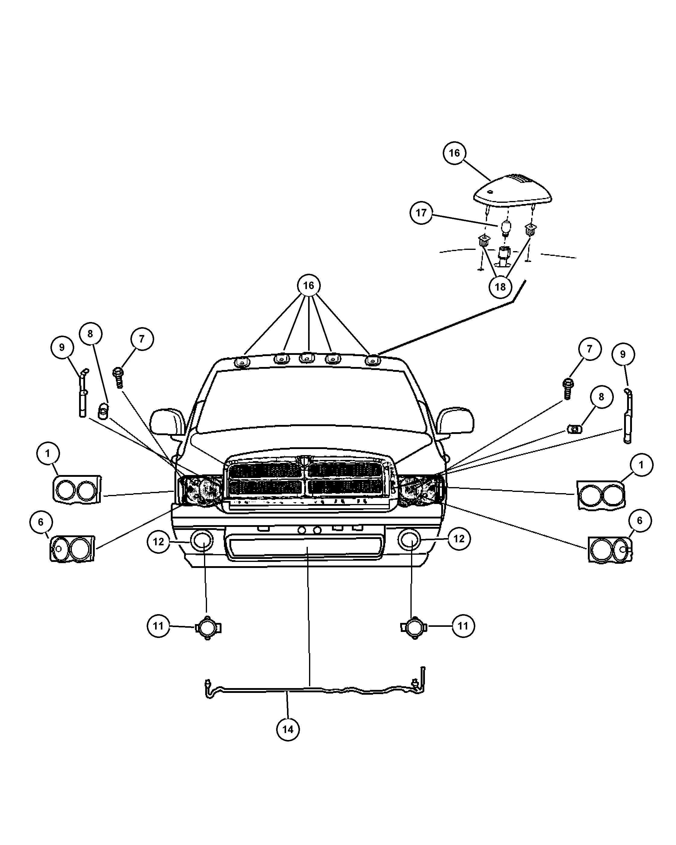GM L000 9006 - Set reparat cabluri, faruri principale allinparts.ro