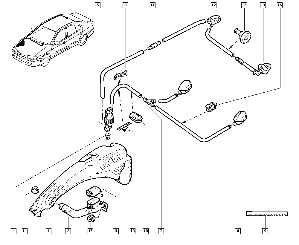 DACIA 7700431079 - Pompa de apa,spalare parbriz allinparts.ro