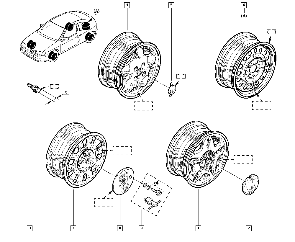 DACIA 8200 030 701 - Bolt roata allinparts.ro