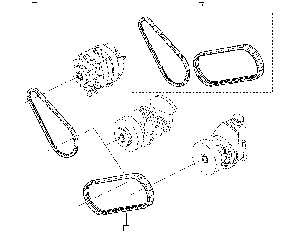 RENAULT 7701068435 - Curea transmisie allinparts.ro