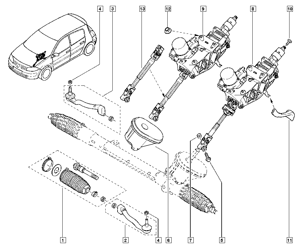 RENAULT 77 01 474 795 - Cap de bara allinparts.ro