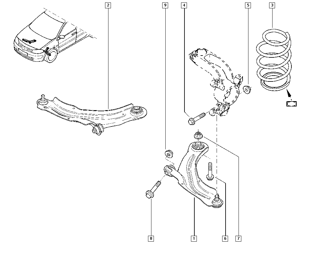 RENAULT TRUCKS 54 50 030 37R - Brat, suspensie roata allinparts.ro
