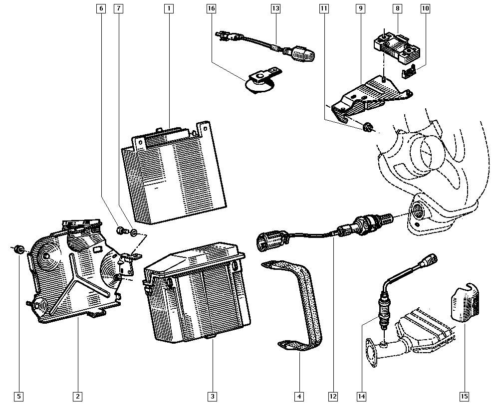 RENAULT 89 33 002 455 - Sonda Lambda allinparts.ro