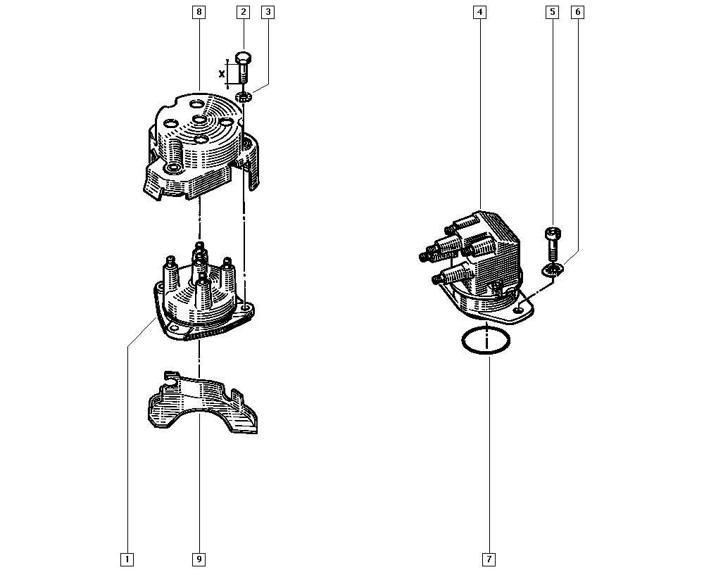 RENAULT 7700102012 - Capac distribuitor allinparts.ro
