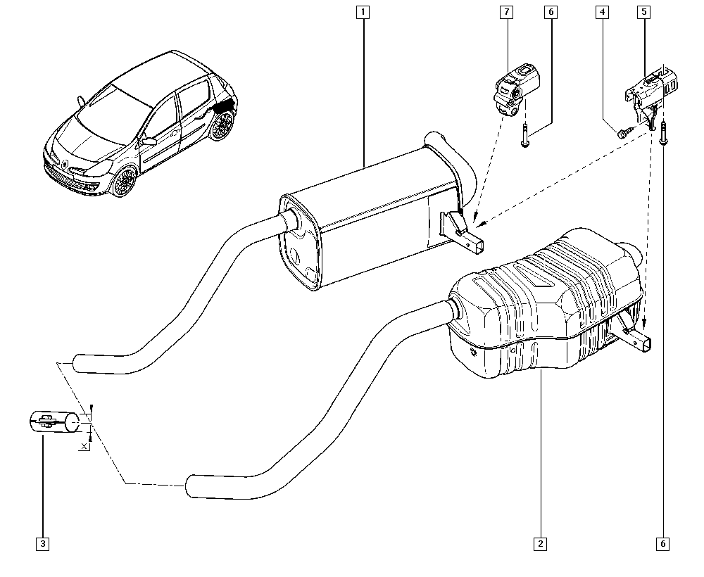 LADA 8200661294 - Conector teava, sistem de esapament allinparts.ro