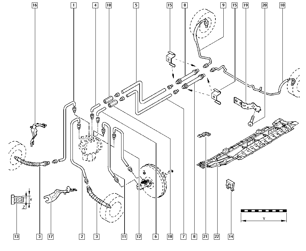 RENAULT 8200781807 - Furtun frana allinparts.ro