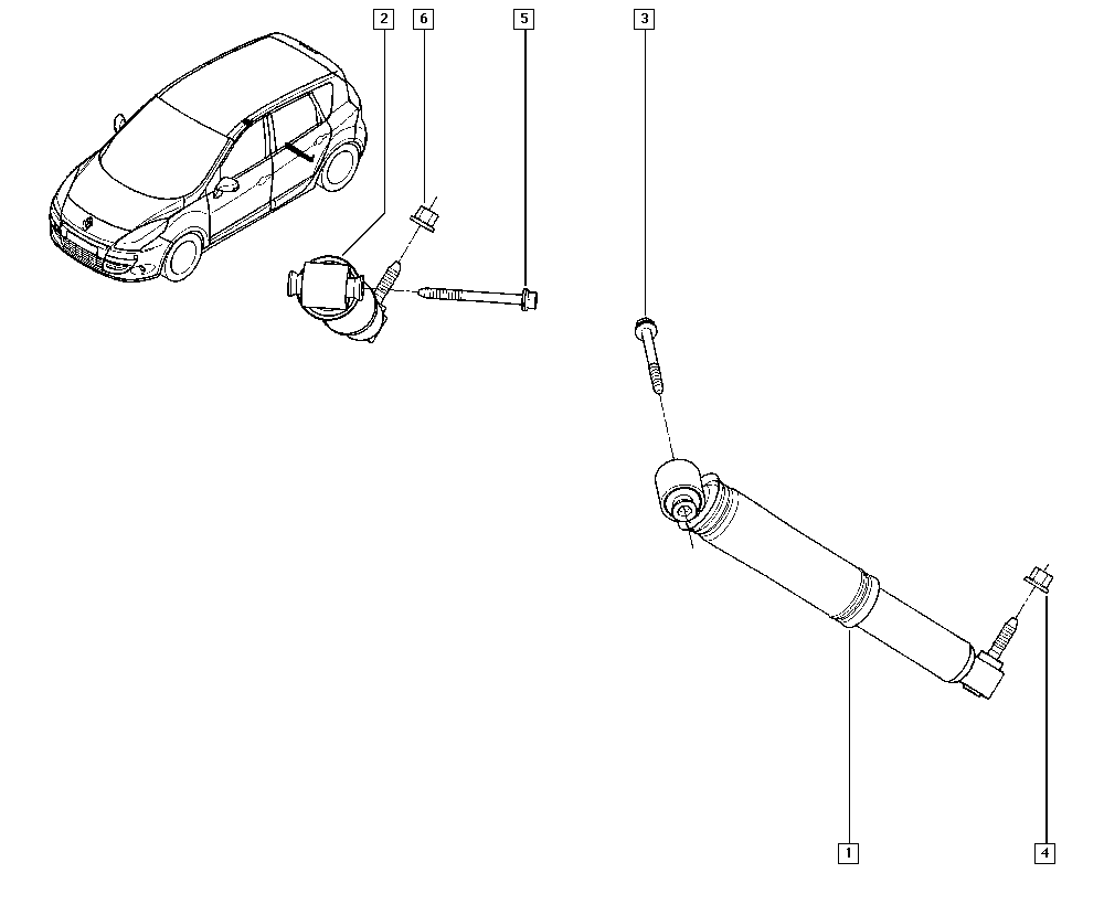 RENAULT 56 21 000 28R - Amortizor allinparts.ro