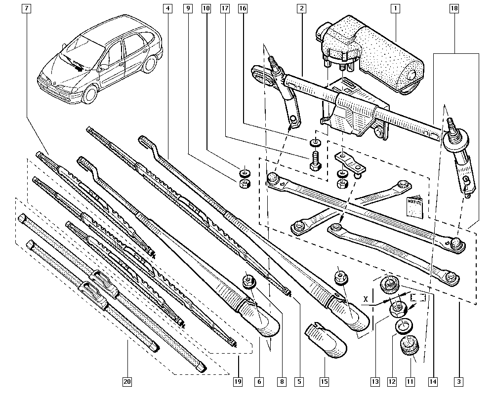 VAG 288905546R - Lamela stergator allinparts.ro